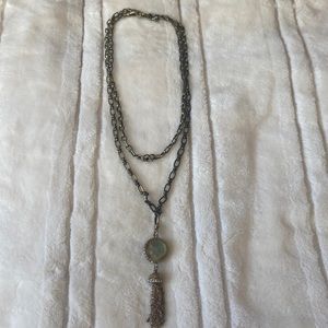 Reversible tassel necklace